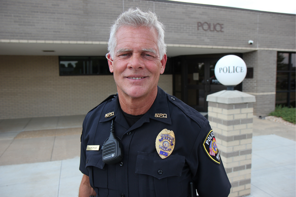 Smiling Nixa Police Officer