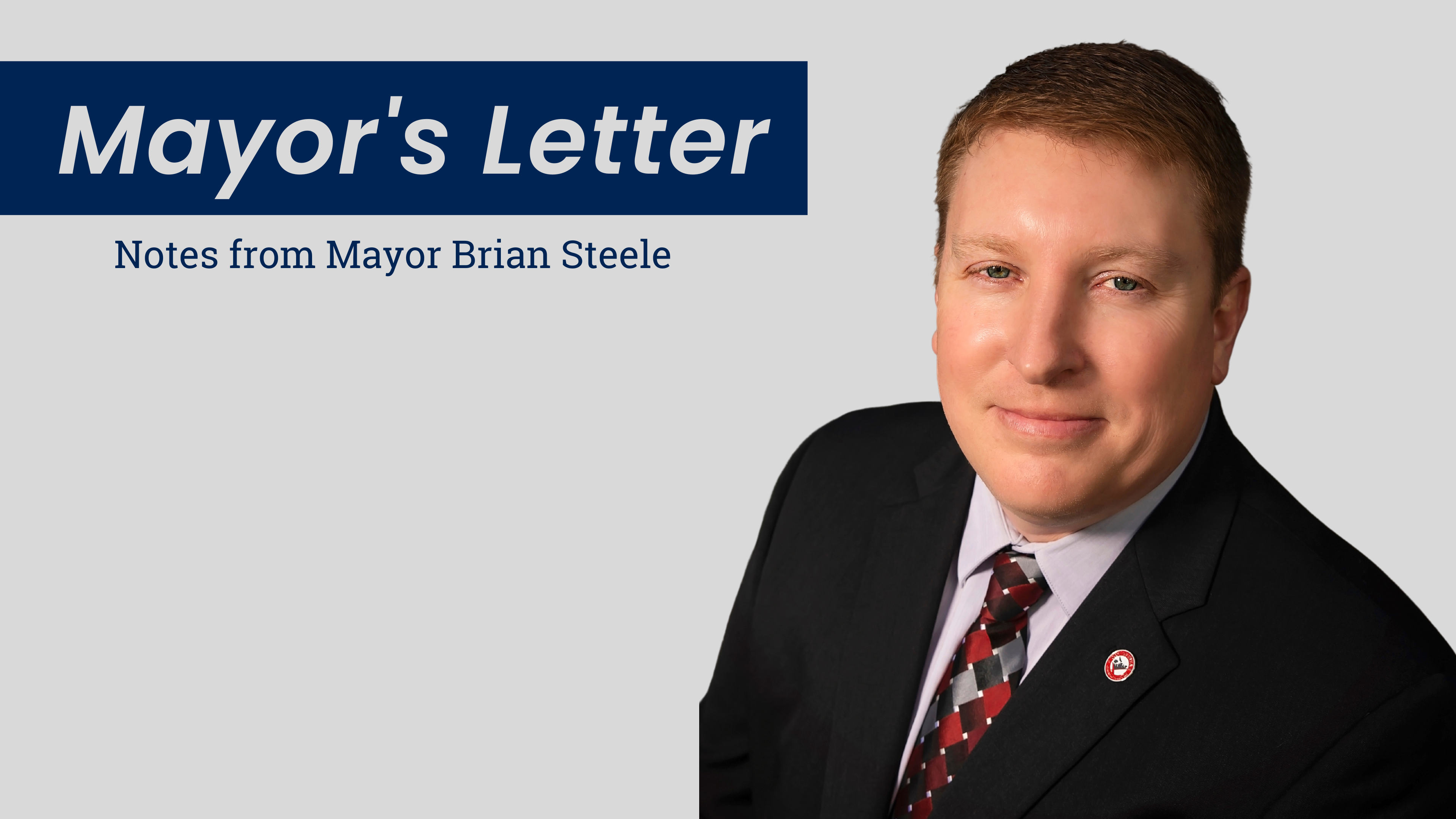 Letter from Mayor Brian Steele