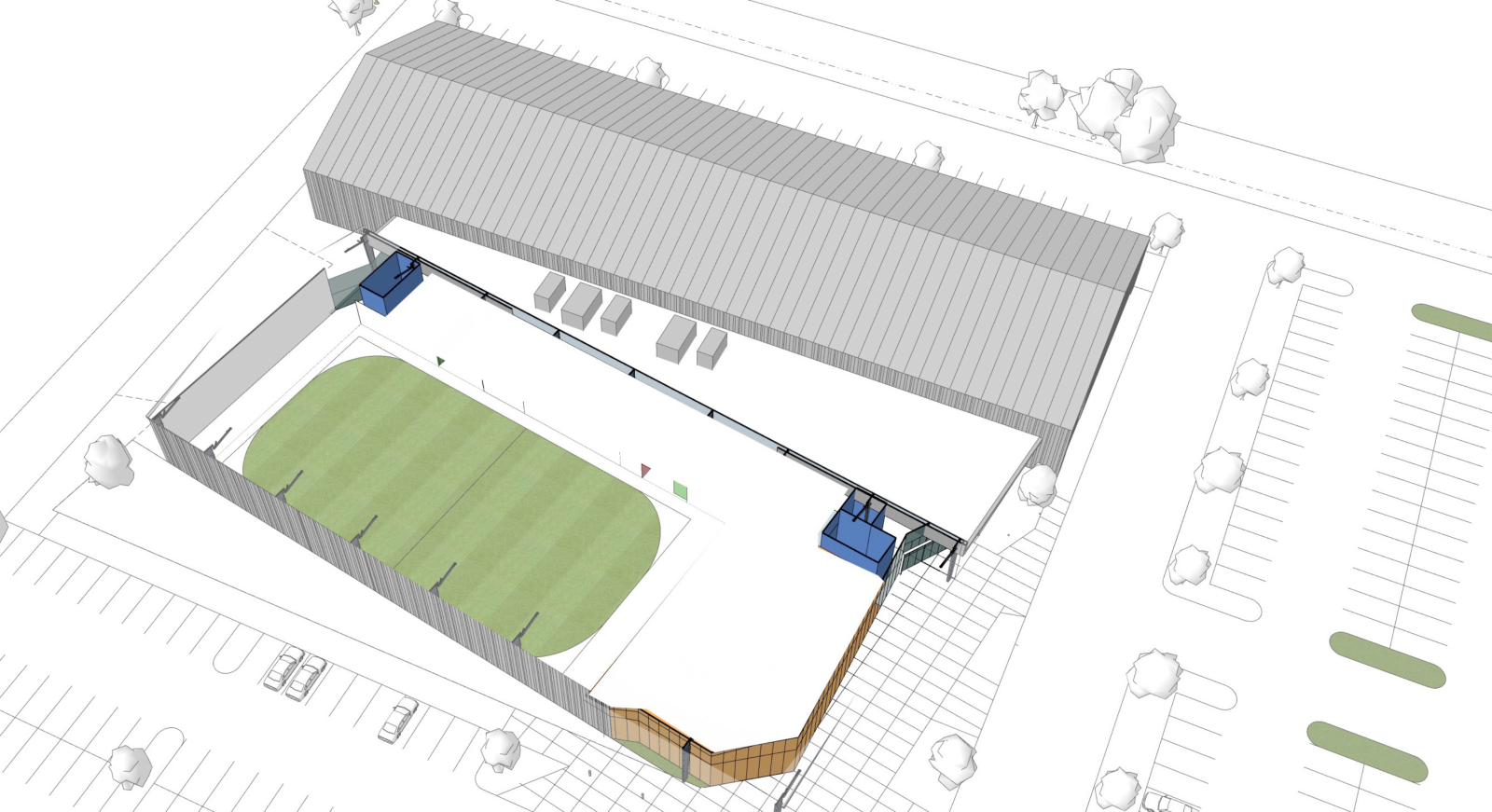 sports facility sketch