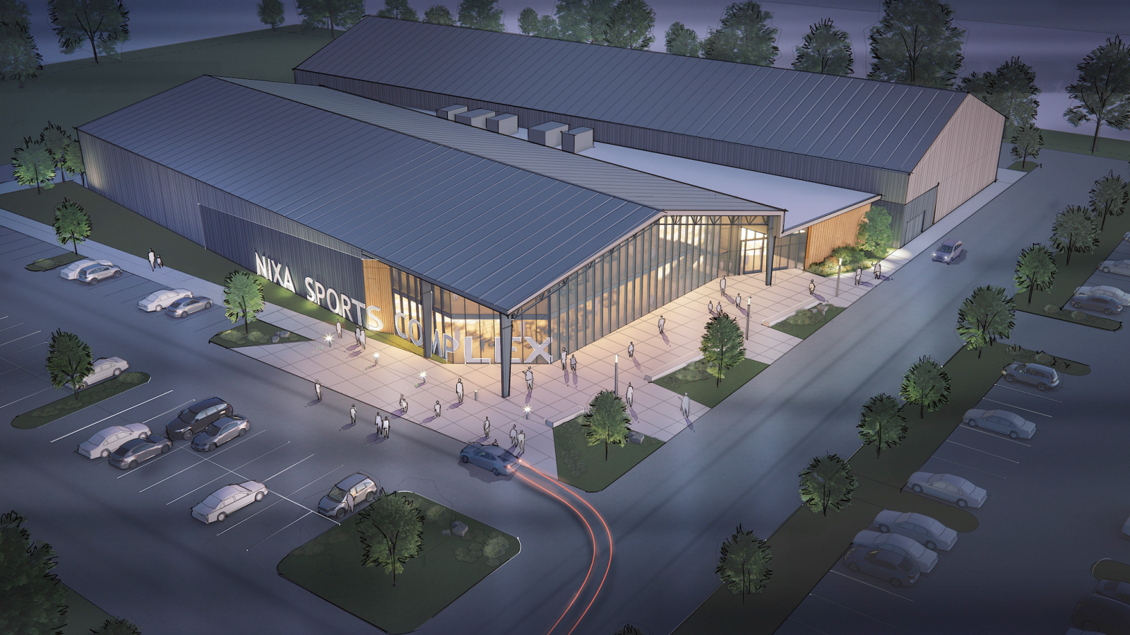 sports facility render