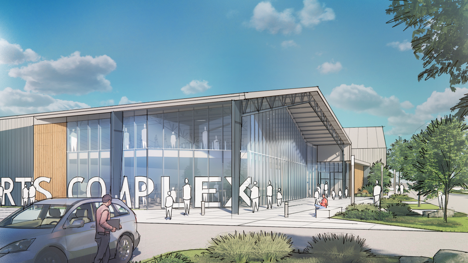 sports facility render