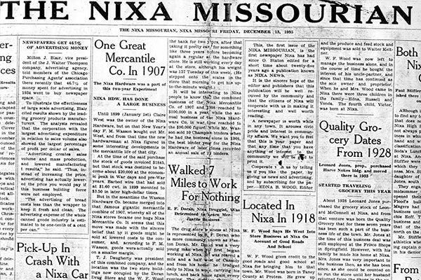 Nixa Missourian Clipping