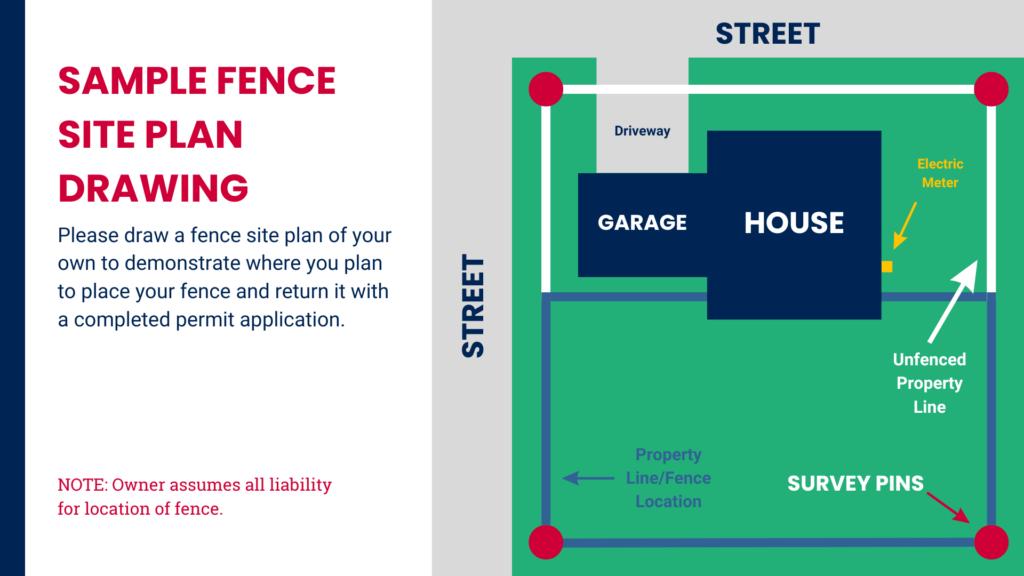 Fence Site Plan Drawing