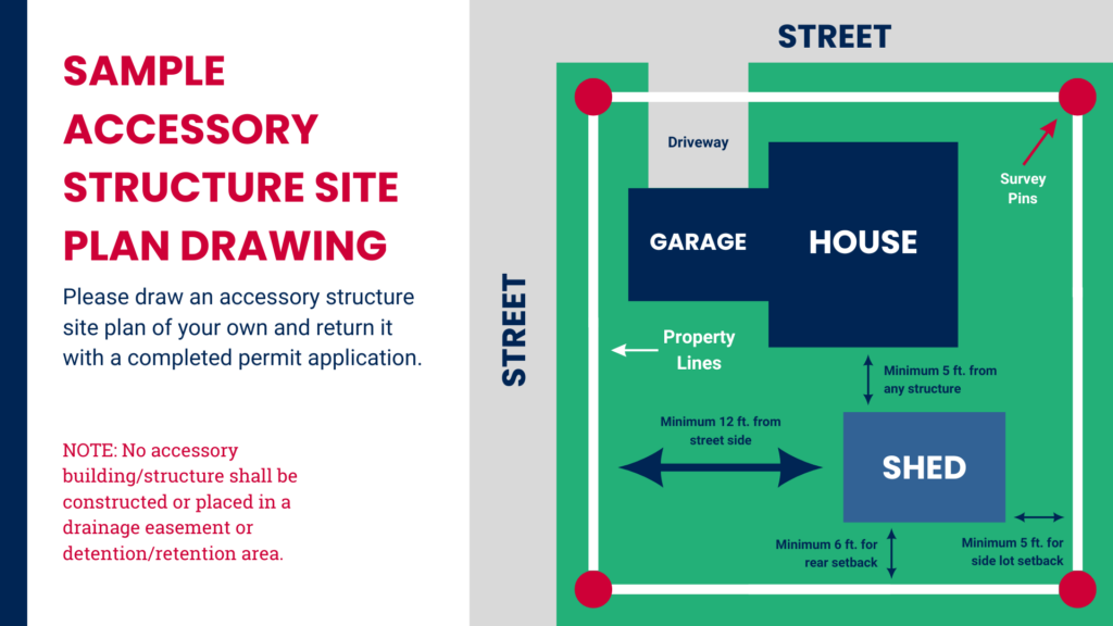 Accessory Structure Site Plan Drawing