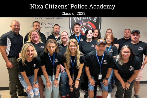 2022 class of the Nixa Citizens' Police Academy