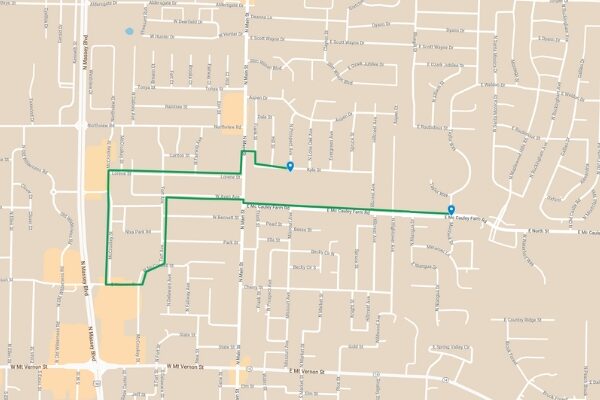 Nixa Parade Route Map